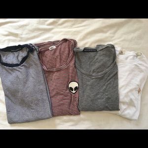 brandy melville t shirt bundle!!